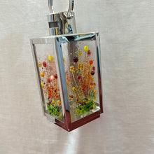 Load image into Gallery viewer, Small Lantern Red, Orange and Yellow Flower Lantern.