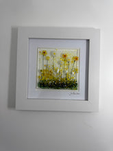 Load image into Gallery viewer, White and Yellow picture in a white frame.
