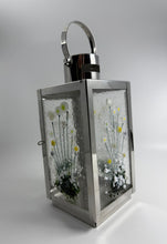 Load image into Gallery viewer, Small Silver White Daisy Lantern
