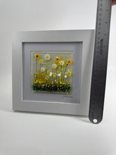 Load image into Gallery viewer, White and Yellow picture in a white frame.
