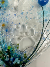 Load image into Gallery viewer, Blue Paw print heart

