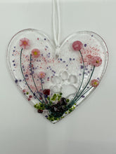 Load image into Gallery viewer, Pink and purple paw print heart
