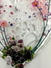 Load image into Gallery viewer, Pink and purple paw print heart
